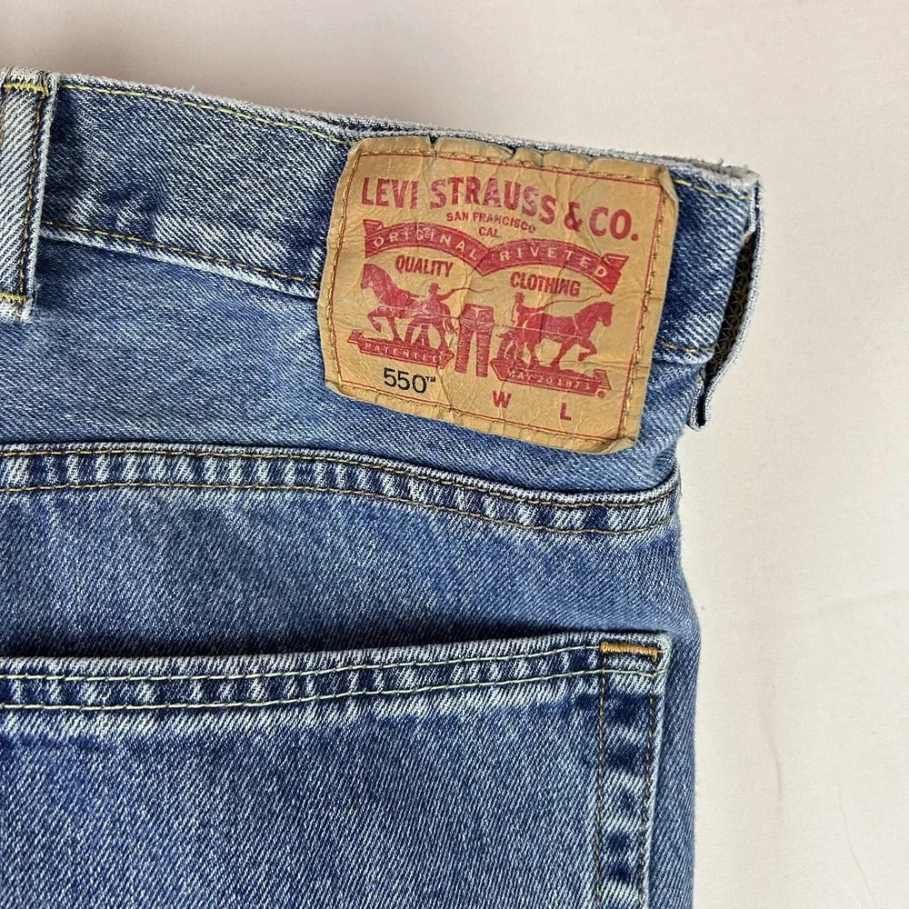 Levi's Men's Classic 505 Regular Fit Jean Straight Leg, Blue,‎ Size 54 x 32